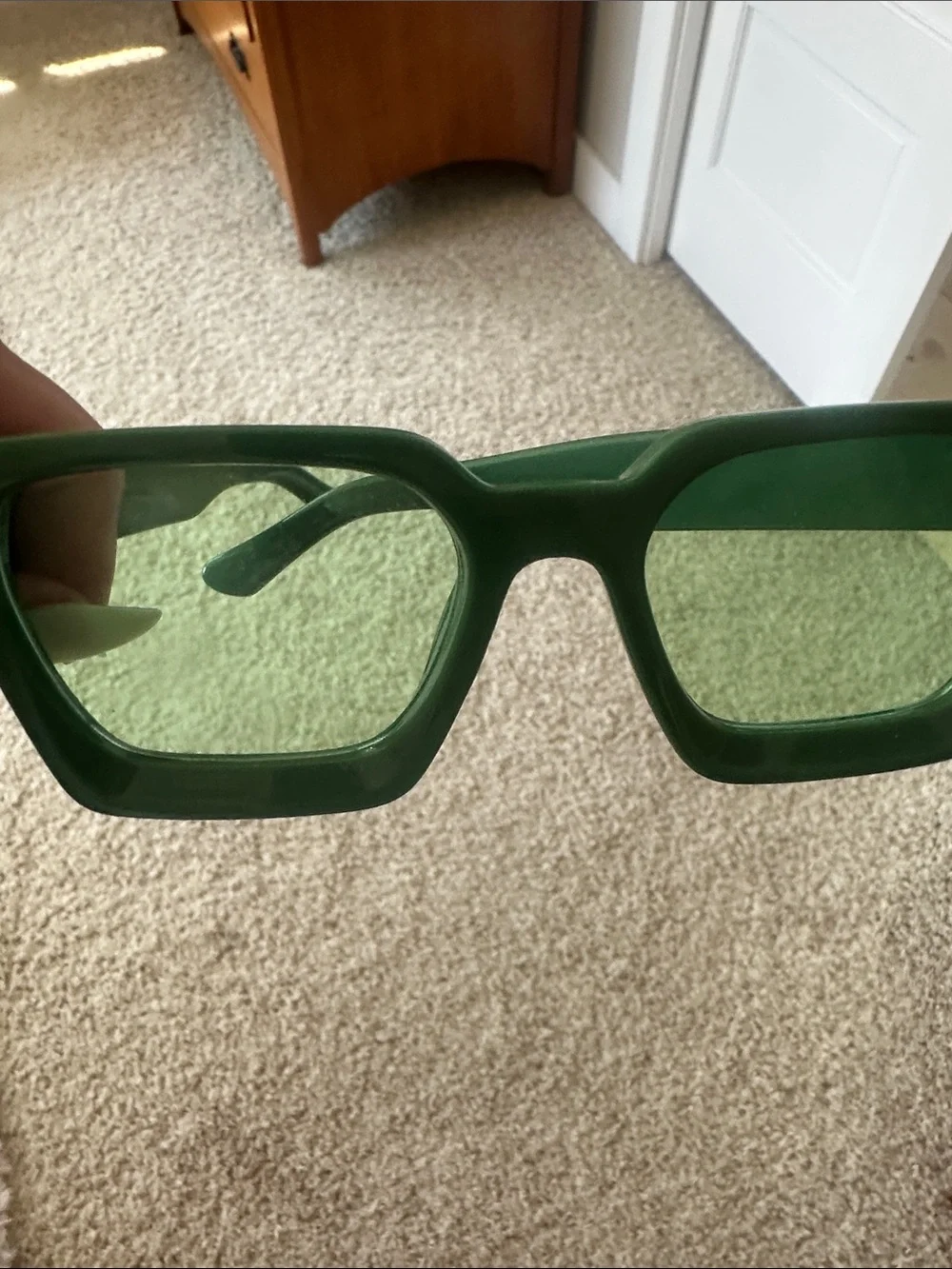 Green Women's Fashion Sunglasses - Unbranded